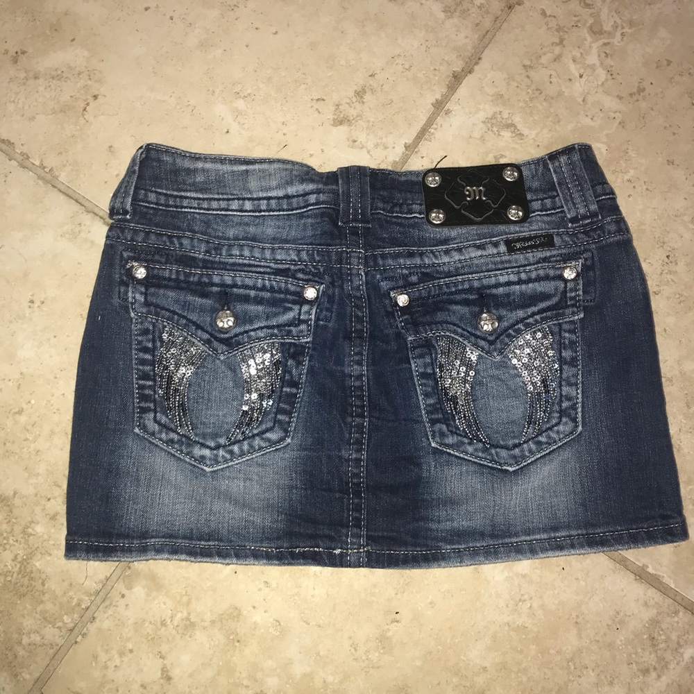 Miss Me Angel Wing Mini Skirt